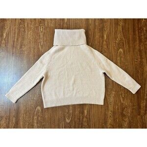 Women's ALLUDE 100% Pure Cashmere High Turtle Neck Sweater Pink Small